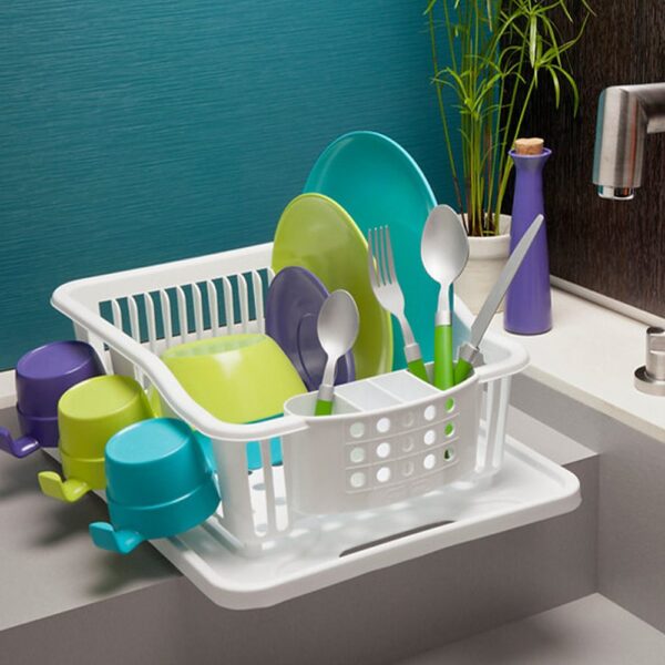 ESCURRIDOR PLATOS PLAST BCO DAMECOS