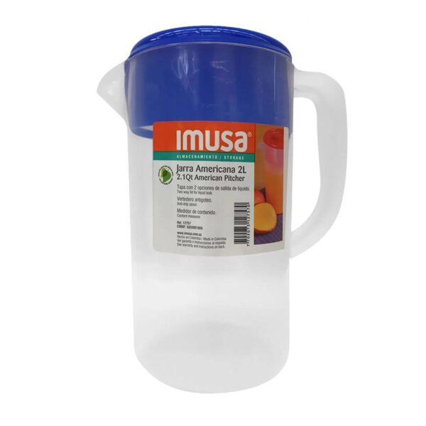 JARRA 2,0 LT AMERICANA COLORES SURTIDOS IMUSA