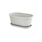MATERA OVAL RAFIA 40CM GRIS RIMAX (12987)