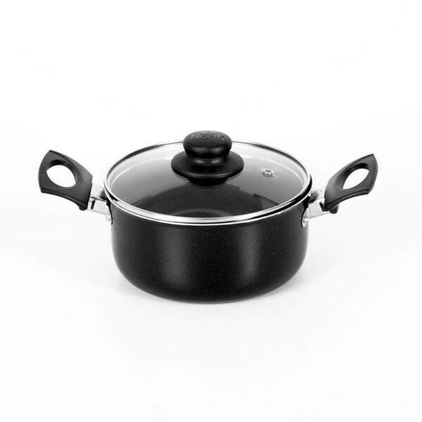 OLLA ANTIADHERENTE 16 C/TAPA DE VIDRIO