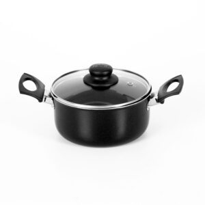 OLLA ANTIADHERENTE 24 C/TAPA DE VIDRIO