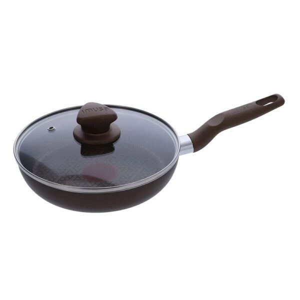 SARTEN 26 CM ANTIADHERENTE TAPA VIDRIO DELUXE IMUSA