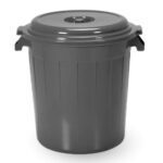 TANQUE 80 LT CON TAPA - GRIS