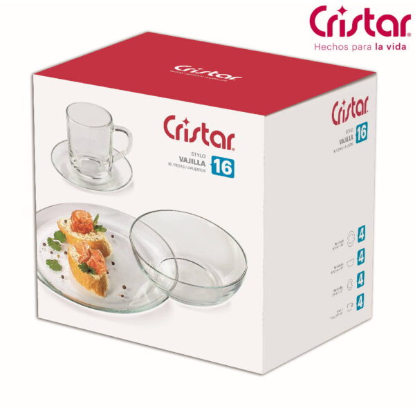 VAJILLA STYLO 16PZ 9520 CRISTAR(12026170)