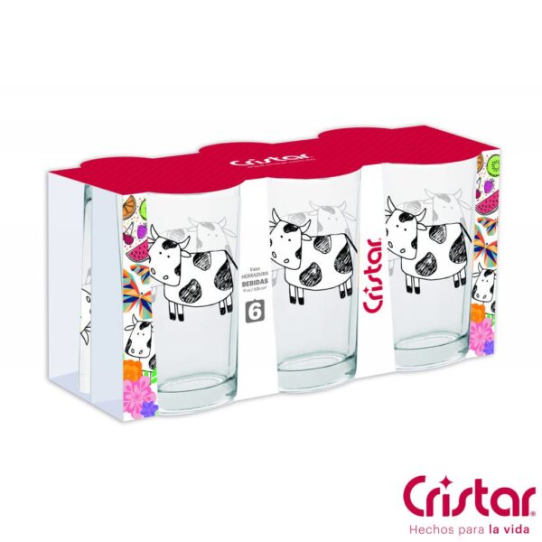 VASO CRISTAL HERRADURA DECORADO*6 LARGO 0124CD CRISTAR(10028906)