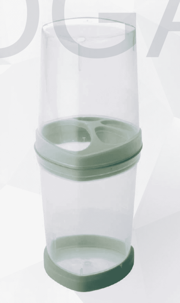 PORTA CEPILLO CON TAPA 400 ML MUNDIUTIL(3427)