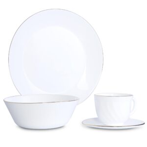 VAJILLA 4X16 VITRO BORDE DECORADO HOME ELEMENTS(299899225)