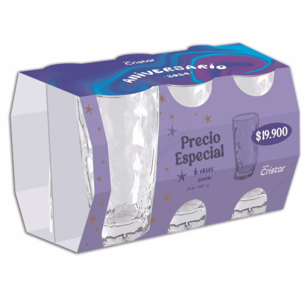 VASO CRISTAL DAVINCI 0727CL6AN24 CRISTAR(12030861)
