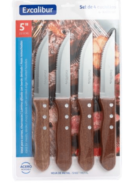 SET CUCHILLOS 5" X 4PZ EXCALIBUR(A151-KF2301-4P)
