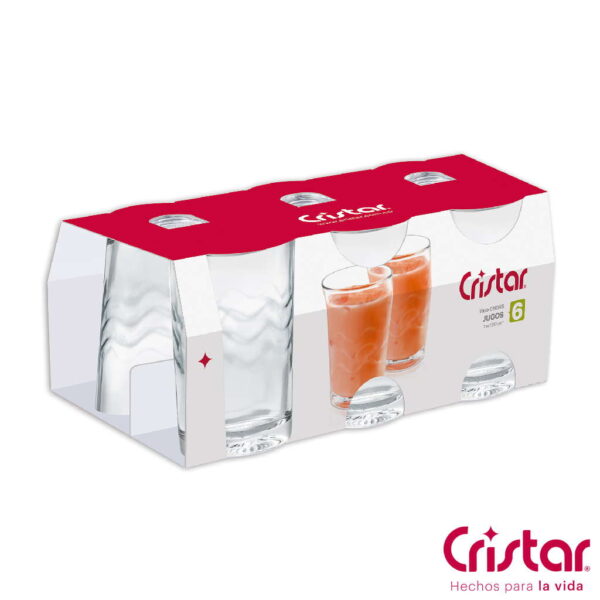 VASO CRISTAL ONDAS 0261CL6 CRISTAR(10025315)
