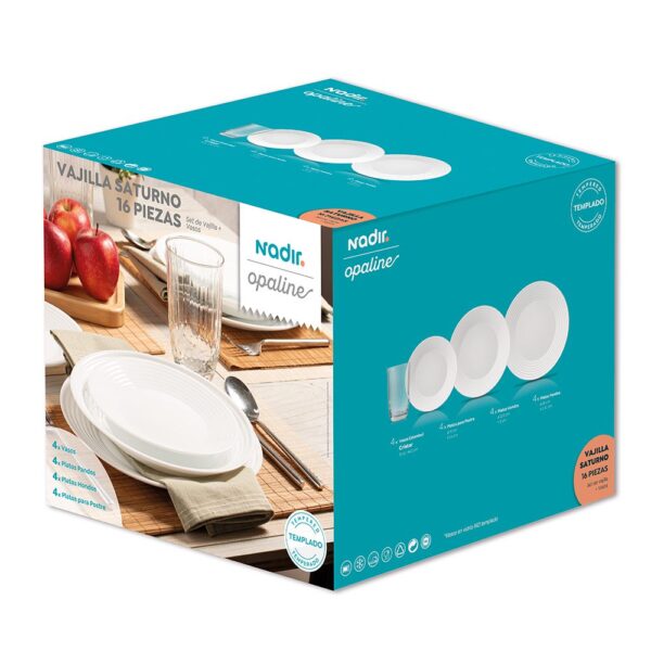 VAJILLA SATURNO MEDIANA 9855 16PZ NADIR(12030783)