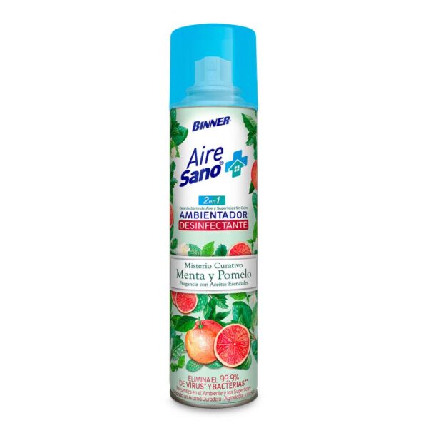 AMBIENTADOR DESINFECTANTE BINNER MENTA/POMELO 400ml (206621)