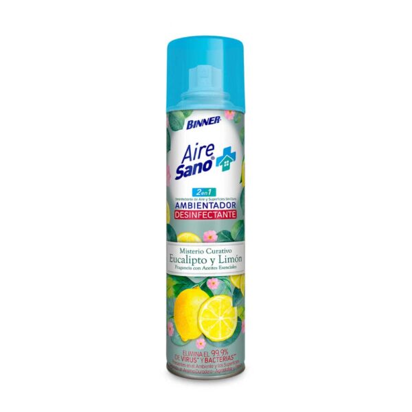 AMBIENTADOR DESINFECTANTE BINNER EUCALIPTO/LIMON 400ML (206622)
