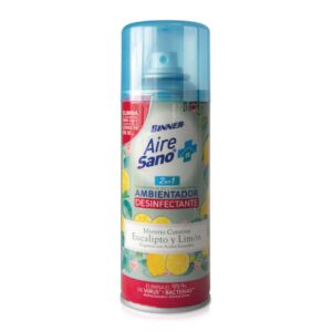 AMBIENTADOR DESINFECTANTE BINNER SANO EUCALIPTO LIMON 250ML (207147)