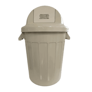 BASURERO CONT 120 LT CUPULA BCO COLPLAST