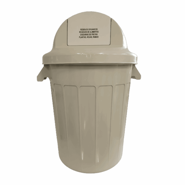 BASURERO CONT 120 LT CUPULA BCO COLPLAST