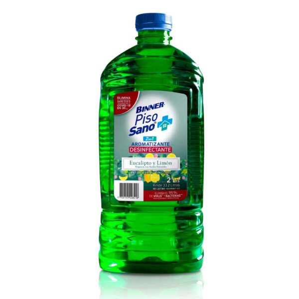 DESINFECTANTE PISOS BINNER SANO EUCALIPTO LIMON 2LT (207365)