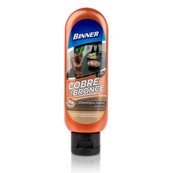 DESMANCHADOR Y BRILLADOR COBRE Y BRONCE 120ML  BINNER