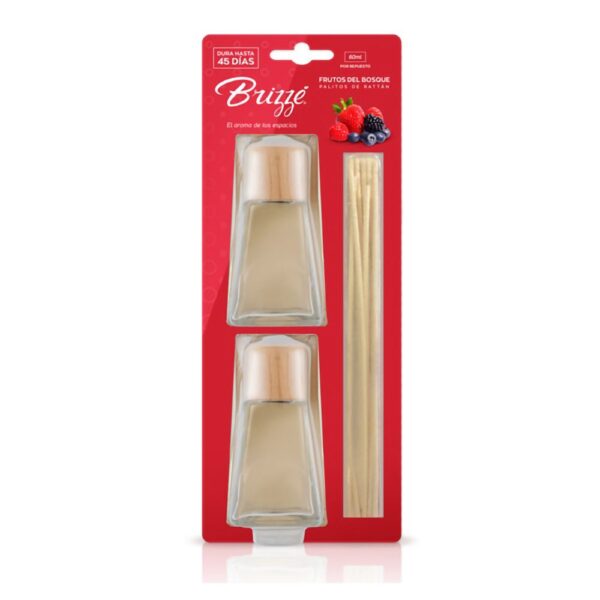 DUO PACK PALITOS RATTAN FRUTOS DEL BOSQUE
