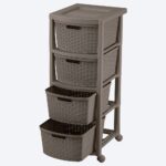 CAJONERO RATTAN 4G MOCCA RIMAX