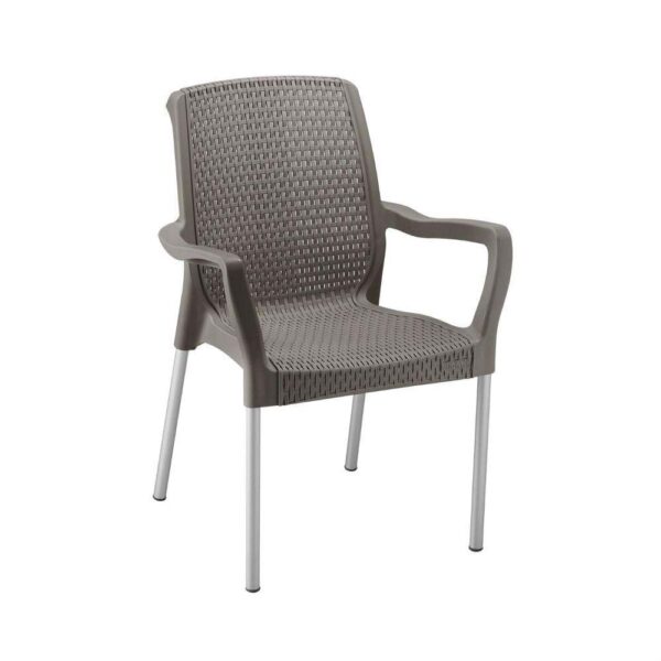 SILLA SHIA CON BRAZOS MOCCA RIMAX (9402)