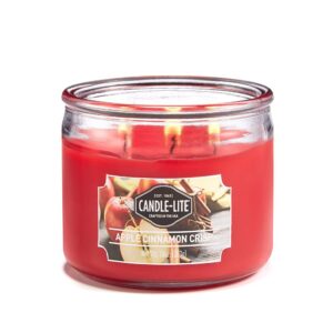 VELA 10 OZ TRES MECHAS APPLE CINNAMON CRISP CANDLE LITE (1879021)