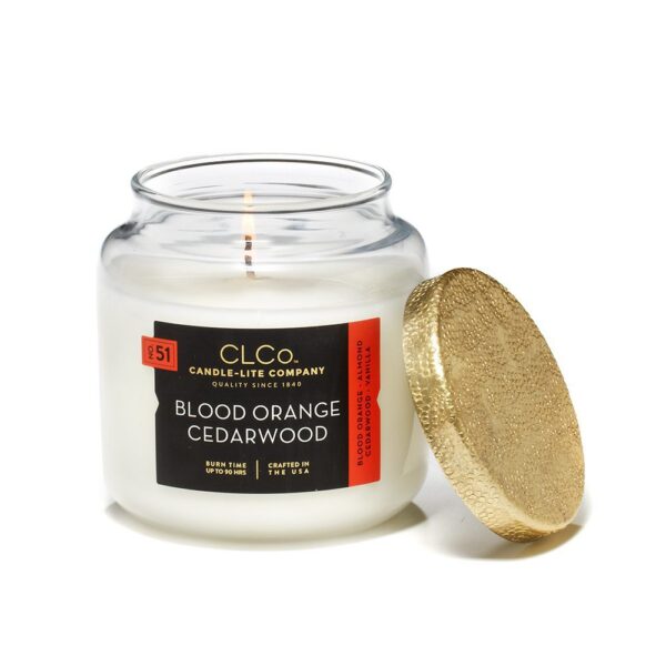 VELA 14 OZ TAPA DORADA BLOOD ORANGE CEDARWOOD CANDLE LITE (4473223)
