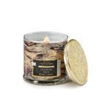 VELA 14 OZ TAPA DORADA PABILO EN MADERA JASMINE OUD CANDLE LITE (4330676)