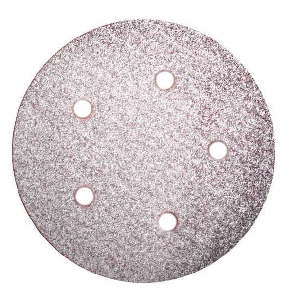 DISCO VELCRO PREMIER ROJO 5'' X 5 HUECOS GRANO 80