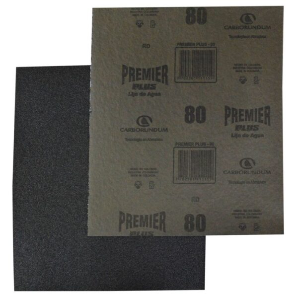 LIJA PREMIER CARBORUNDUM # 100 (LIJADO EN AGUA)