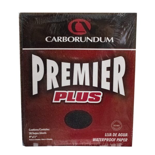 LIJA PREMIER CARBORUNDUM # 60 (LIJADO EN AGUA)