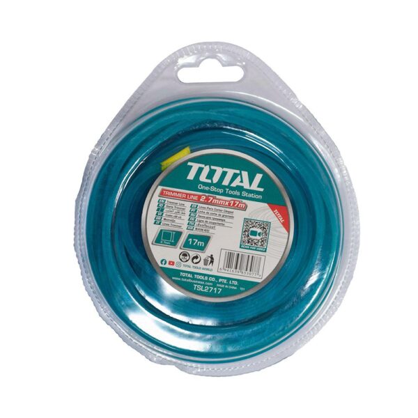 NYLON GUADAÑADORA CUADRADO 2,7MM X 17M TOTAL (TSL2717)