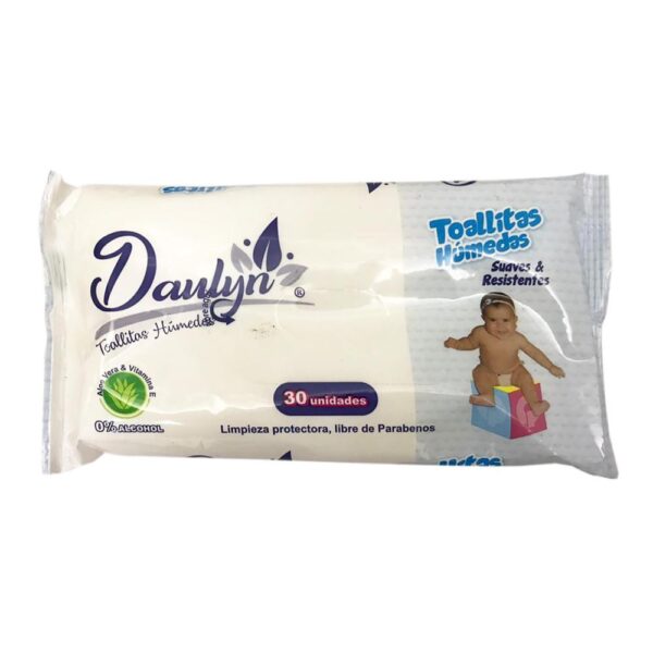 TOALLITAS HUMEDAS DAULYN X 30 UNDS (PAÑITOS) (INVIMA)