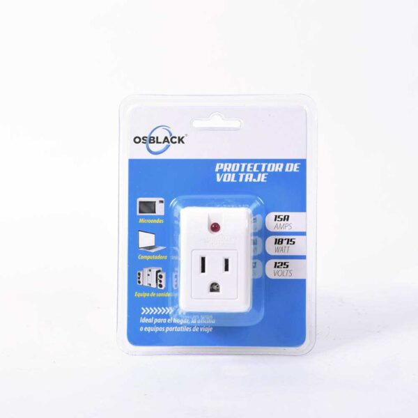 PROTECTOR PARA VOLTAGE 15AMP 1875W 125V AC BLISTER 1 PUESTO