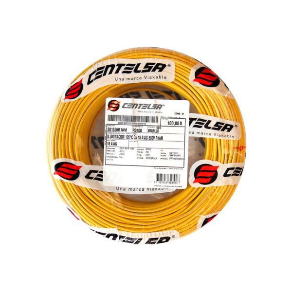 ALAMBRE RIGIDO CENTELSA 12 (AMARILLO)