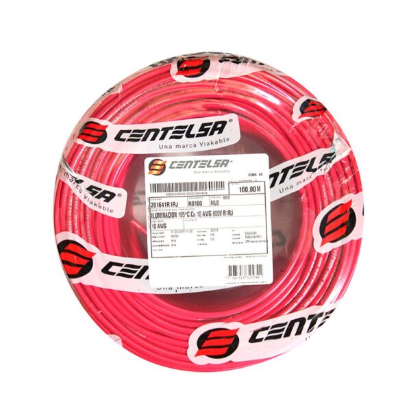 ALAMBRE RIGIDO CENTELSA 12 (ROJO)