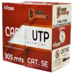 CABLE UTP NIVEL 5E BLANCO INTERIOR 4 PARES FINO DUKE ENERGY X 305 MTS (60% COBRE-40% ALUMINIO)(HT10093)(CAT5E)(HT1406)