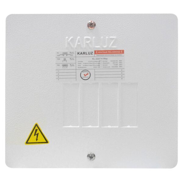 CAJA BREAKER METALICA 4 CIRCUITOS CERTIFICADA INDUMA (T1205-0003)