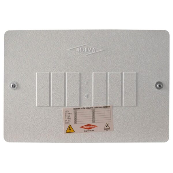 CAJA BREAKER METALICA 6 CIRCUITOS CERTIFICADA INDUMA (T1205-0004)
