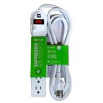 TOMA MULTIPLE MTEK 6 SALIDAS SUPRESOR DE PICOS 450 JOULES (TRONEX MTSE-6CSB-1M)