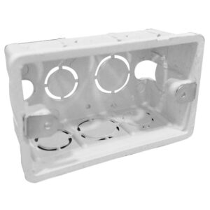 Caja Plastica 2X4 Blanca Induma Certificada con Inserto METALICO(T1202-0025)