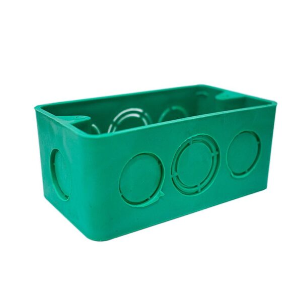 CAJA PLASTICA 2X4 VERDE RG CERTIFICADA