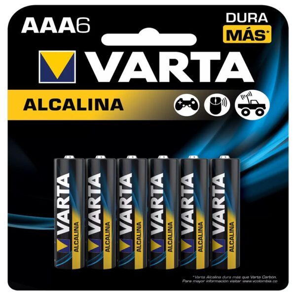 PILA AAA ALKALINA X 6 VARTA