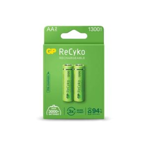 Pila Recargable x 2 Gp 1.2V AA1300 Mah (GP130AAHC-C2K)