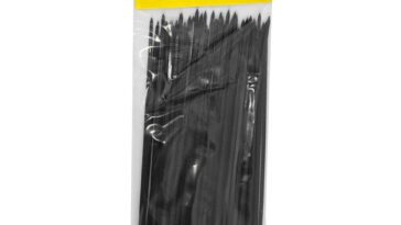 Amarra plástica Uduke negra de 2.5 x 150 mm, bolsa por 100
