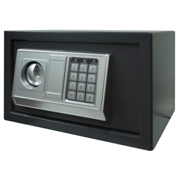 CAJA FUERTE DE SEGURIDAD CON CLAVE INTERCAMBIABLE 20EG (20X20X31) (HT90071)