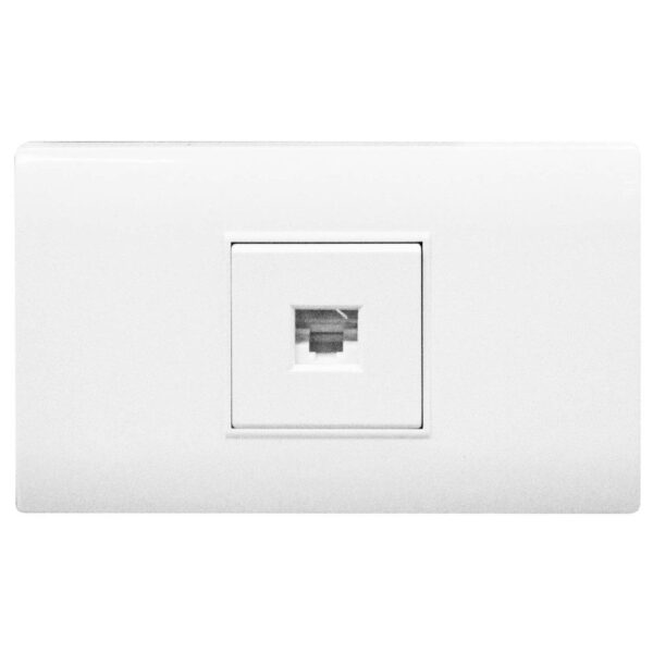 LINEA BK PLUS BLANCA INCRUSTAR TOMA LAN INTERNET (118K-27) (HT20687)