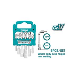 Llave Copa en L Industrial Juego x 6 Pzs Total (TLASWT0601)