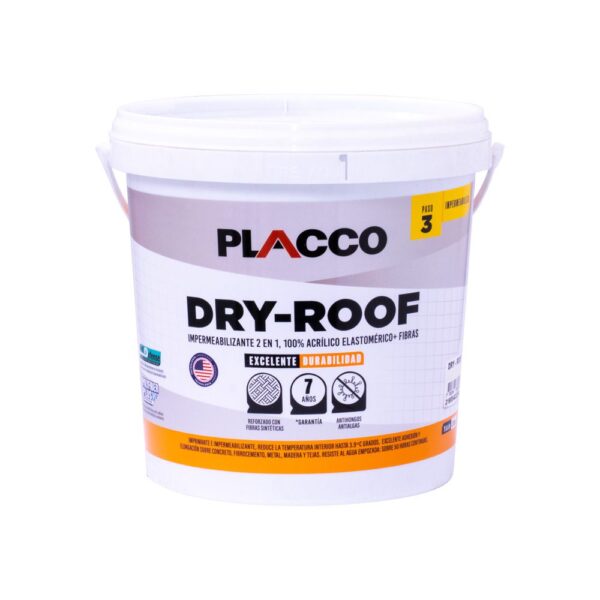 PLACCO PRO DRY ROOF GRIS GALON (IMPERMEABILIZANTE ELASTOMERICO (96520001 (ALGRECO)