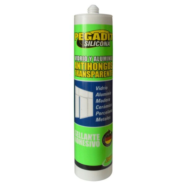 SILICONA TUBO PEGADIT TRANSPARENTE 100% SILICONA 280 ML